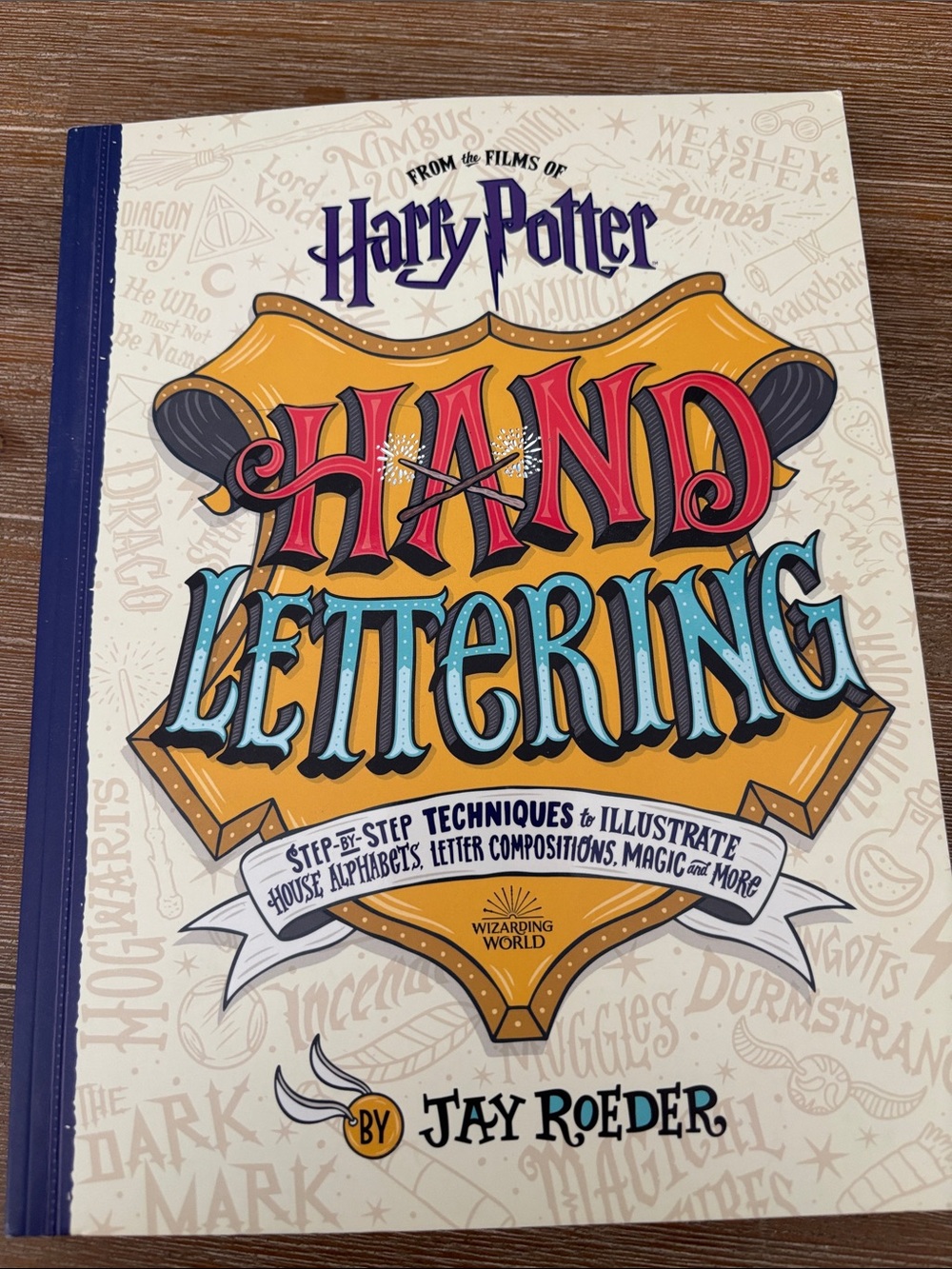 Harry Potter Hand Lettering Book - Yellow, Red, Blue Cover
